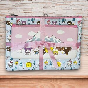 Hello Kitty Sanrio & Friends Snow Mountain/Winter Pencil Case Set NWT